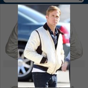 ❤️ Ryan Gosling white drive  Scorpio jacket new XS